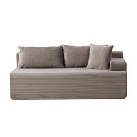 SOFAELEMENT 172/99/74.5 cm Grau mit rutschfestem Boden - Grau, Textil (99/74.5/172cm) - Oxeza