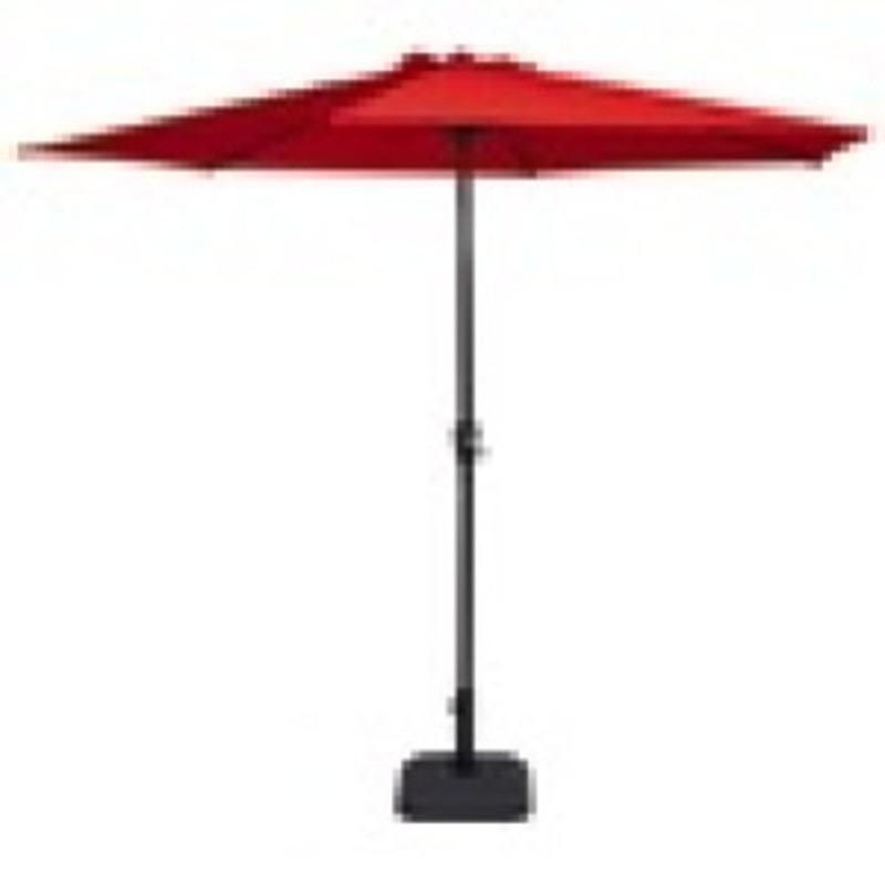 SONNENSCHIRM ZUM AUFKLAPPEN Gemini - Rot - 300/300/ cm - Rot, Metall (300/300cm) - Lesli Living