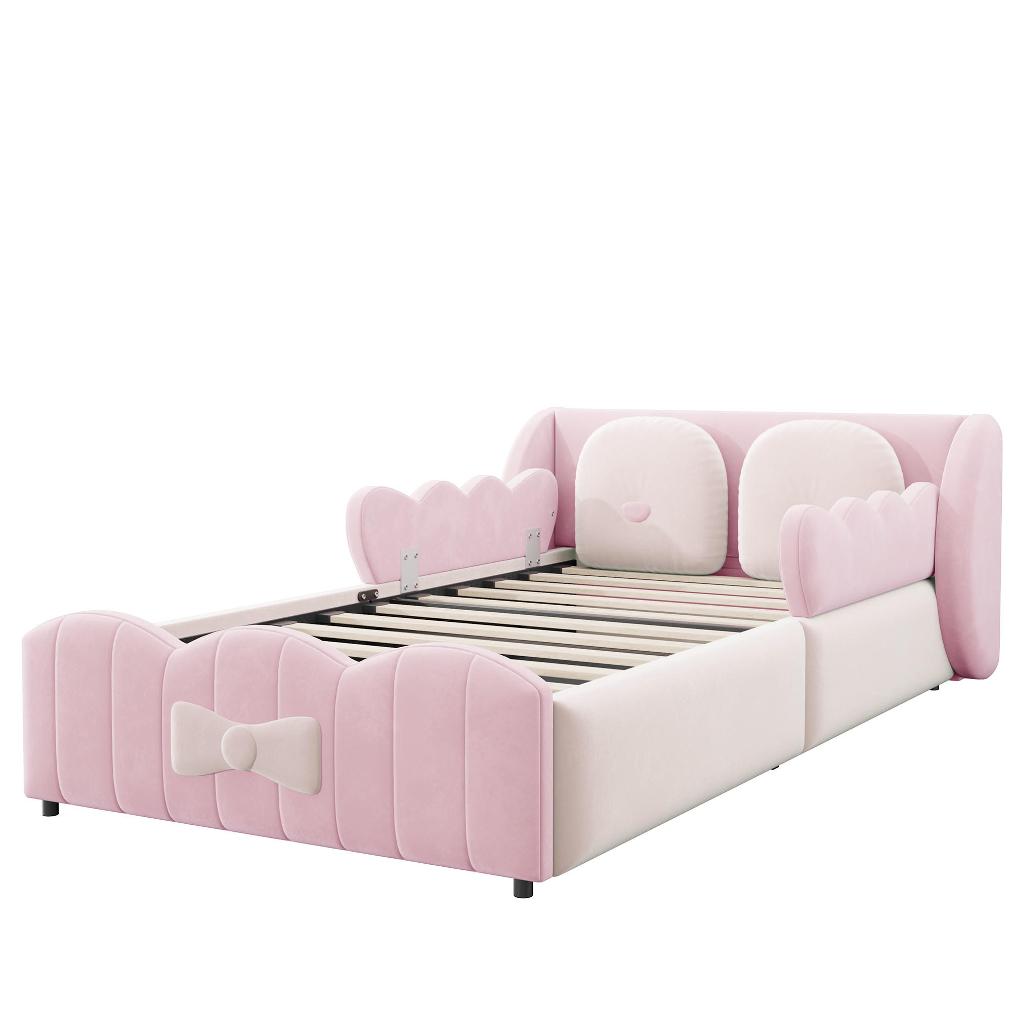 KINDERBETT 90/200 cm Rosa - Pink, Textil