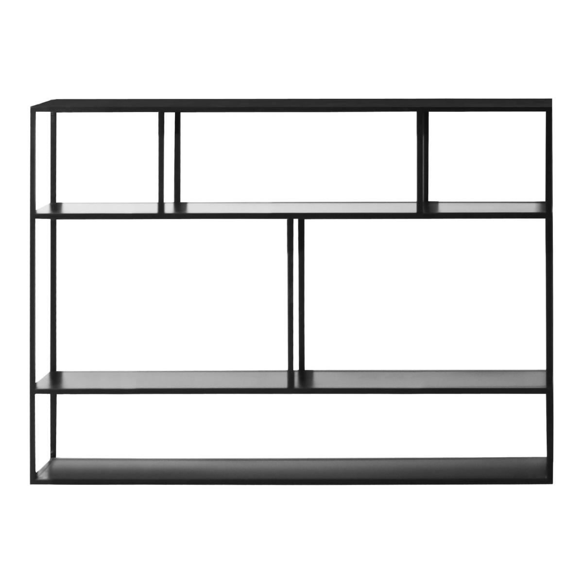 WANDREGAL Jämijärvi - Schwarz, Metall (120/90/18cm) - [en.casa]