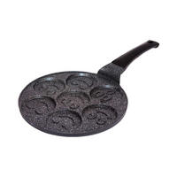 PFANNKUCHENPFANNE Graphit 26/26/2 cm 1958 - Graphitfarben, Metall (26cm) - Brunbeste
