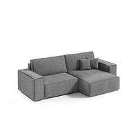 ECKSOFA Schlaffunktion Bento mini Dunkelgrau (Poso 60) - Dunkelgrau, Textil (148/257cm) - Meblito