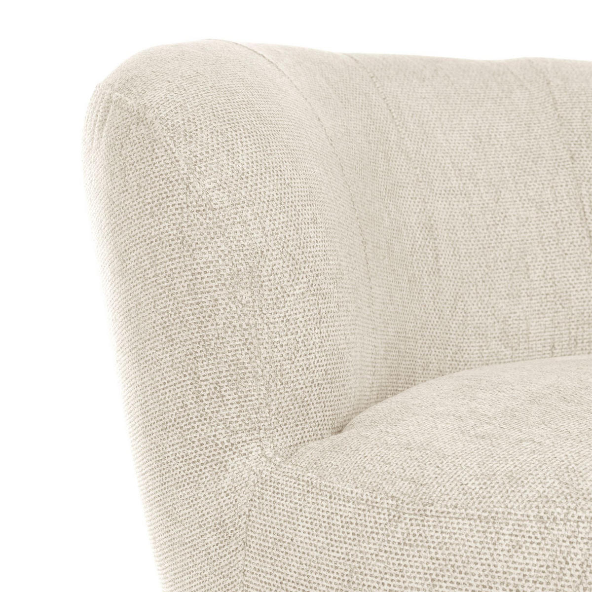 KINDERSESSEL Kayla Flachgewebe creme - Creme, Kunststoff (55/61/50cm) - 58aufmkessel