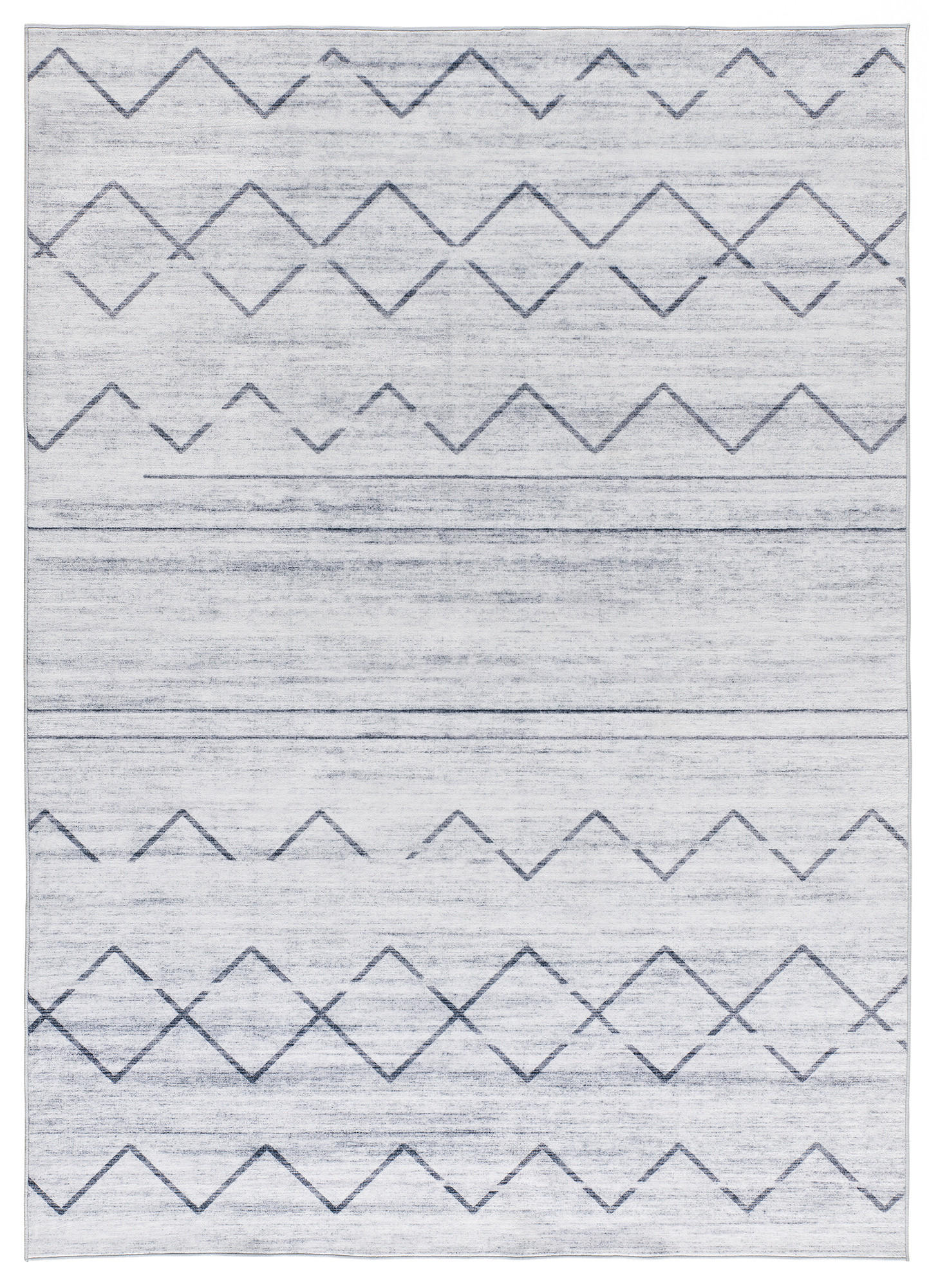 Atticgo Flachwebeteppich Grau 140x200 cm