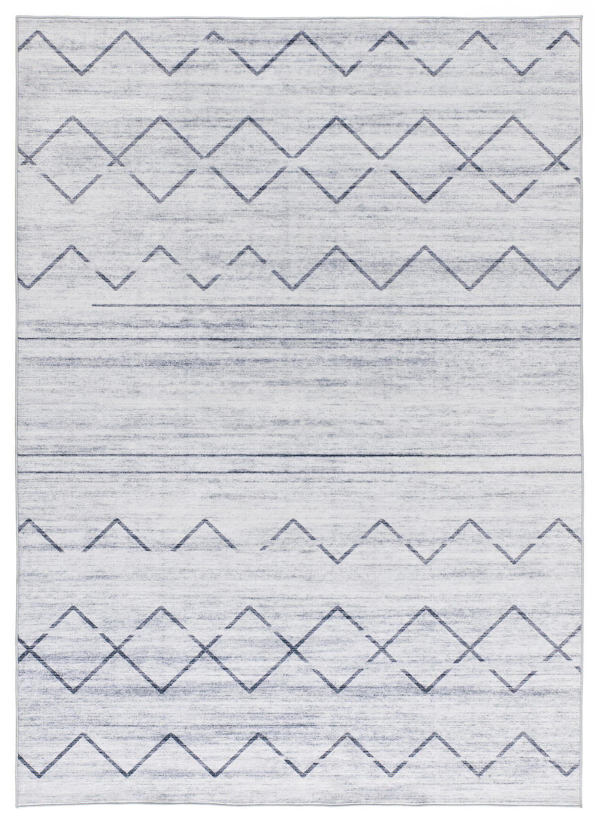 FLACHWEBETEPPICH Grau Class 140/200 cm - Grau, Textil (140/200cm) - Atticgo