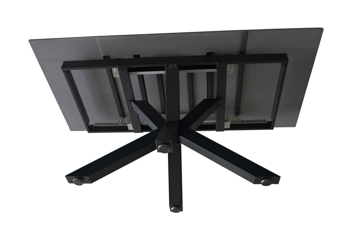 ESSTISCH MIMO - Dunkelgrau/Schwarz, Keramik (90/180/76cm) - SAM