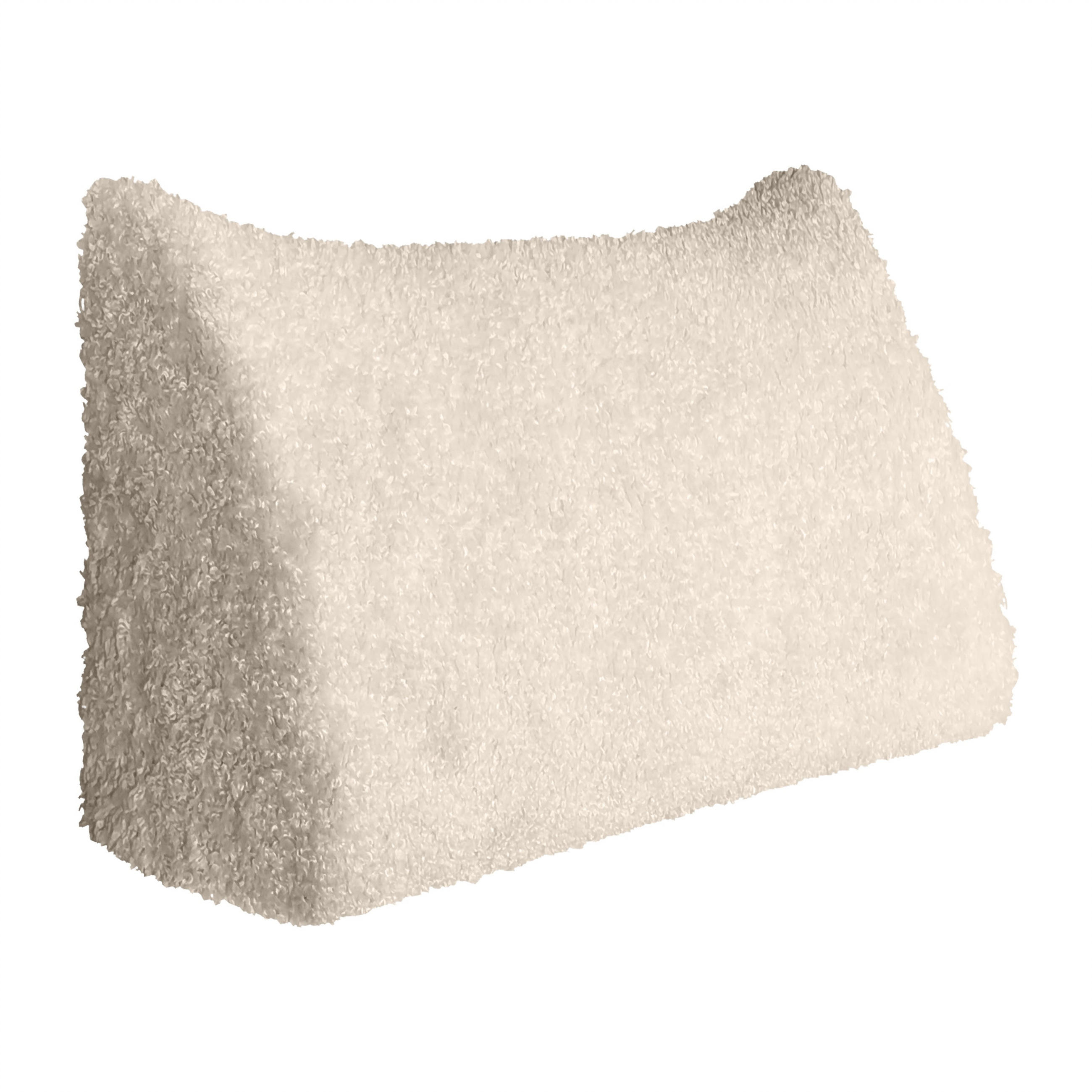 RÜCKENKISSEN Plüsch Weiß 80 cm - Weiß, Textil (50/80cm) - Vercart