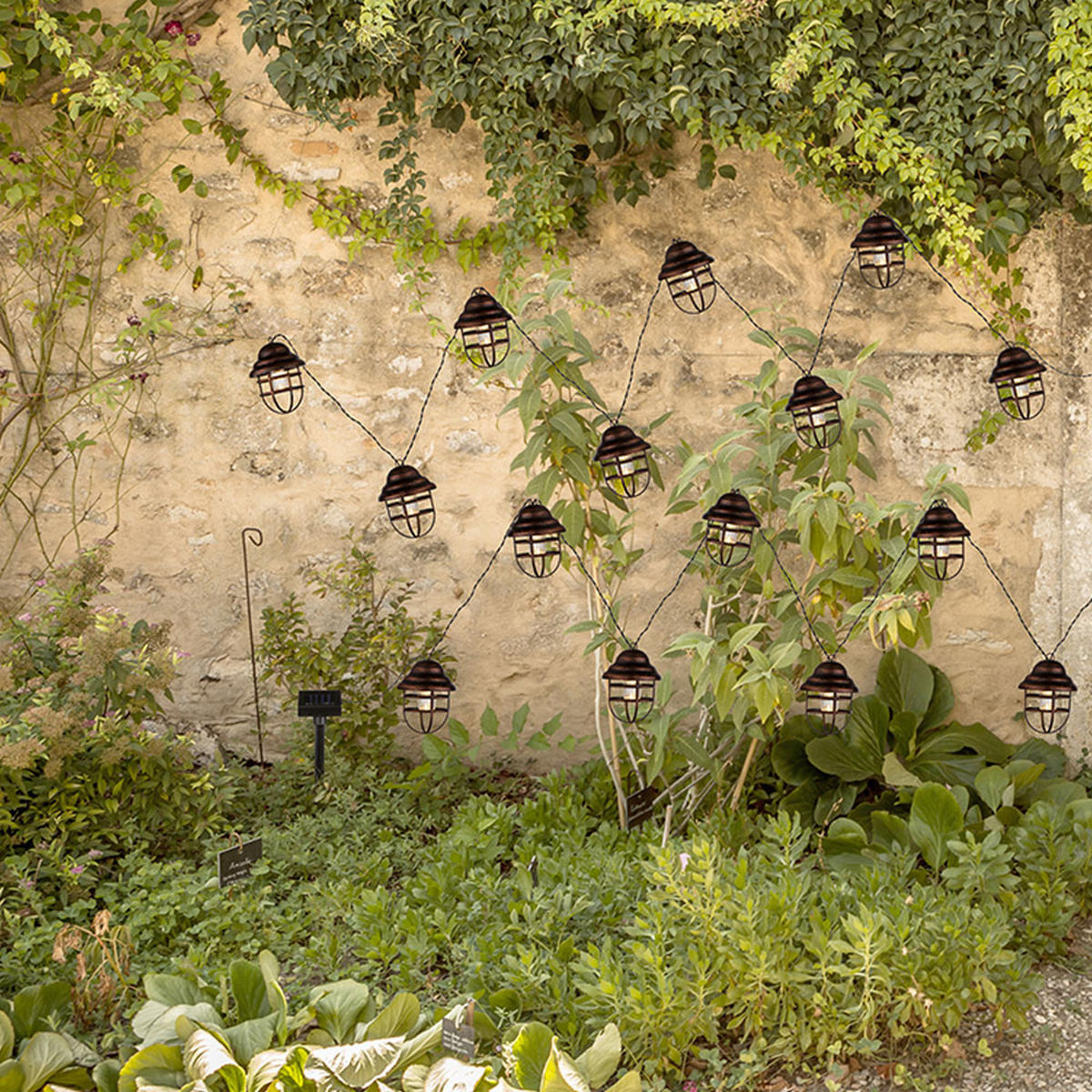 LED AUSSENLEUCHTE Rostoptik Braun - Braun, Metall (430/8/11cm) - Globo Lighting