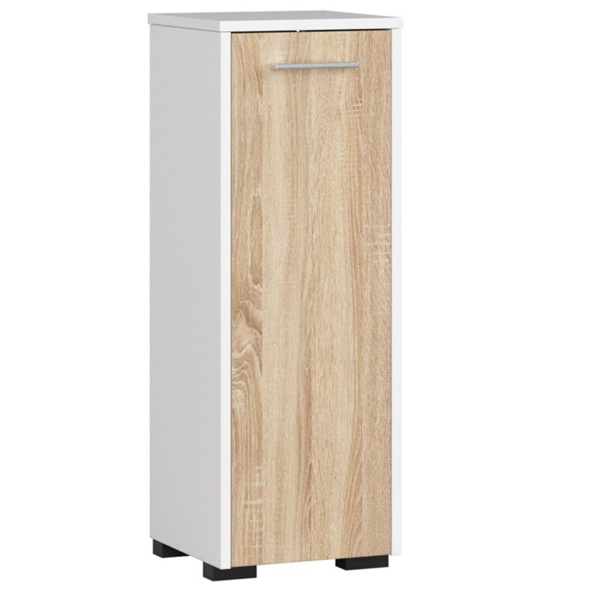 Akord Unterschrank Weiß, Sonoma Eiche 30x85x30 cm