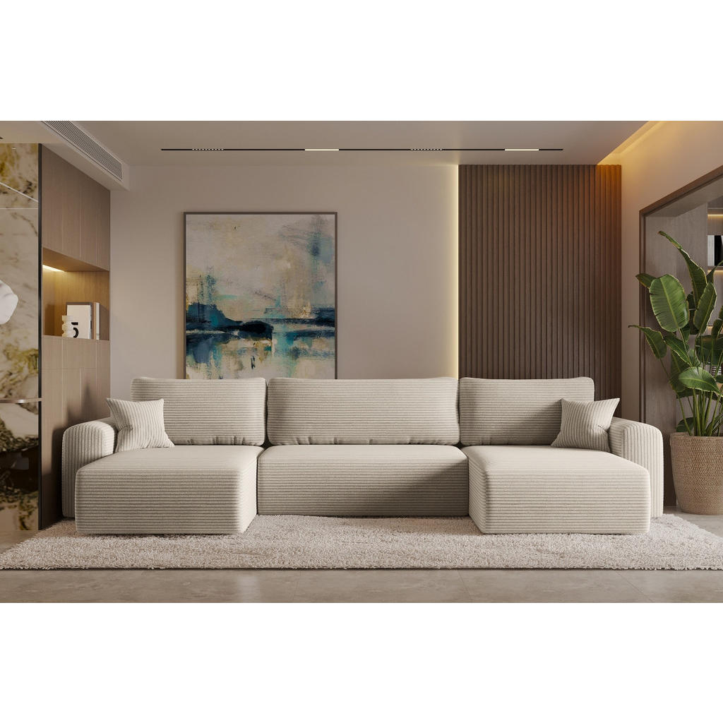 Thumbnail - Kaiser Möbel Ecksofa, Beige, Textil, 362x145 cm, Wohnzimmer, Sofas & Couches, Wohnlandschaften, Ecksofas