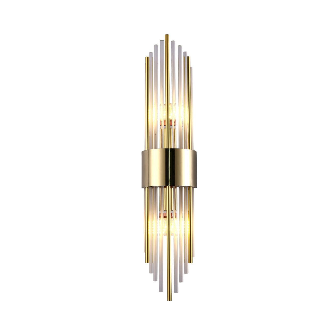 WANDLEUCHTE Dania, Gold / Messing, 60cm - Goldfarben, Glas (6/12/60cm) - KOSILUM