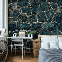 SELBSTKLEBENDE FOTOTAPETE 196/140 cm - Blau/Beige, Kunststoff/Textil (196/1cm) - KUNSTLOFT