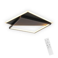 LED-DECKENLEUCHTE Kesselgrimm 35.0/5.5/35.0 cm - Schwarz, Metall (35/35/5.5cm) - ZMH