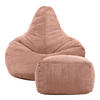 SITZSACK Dalton mit Hocker - Pink, Textil (90/73/84cm) - icon