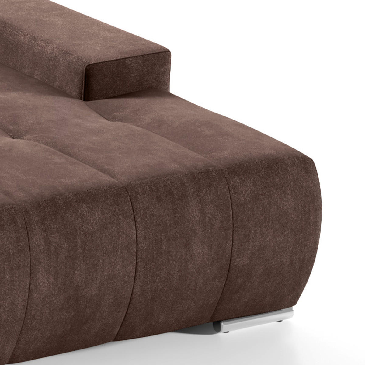 ECKSOFA Jonas 4 Sitzplätze Braun - Braun, Holzwerkstoff (265/185cm) - Petits-meubles
