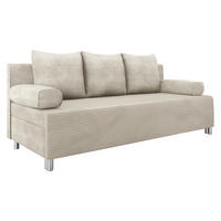 SCHLAFSOFA Dover Cord - Chromfarben/Beige, Holz/Kunststoff (192/86/80cm) - MIRJAN24