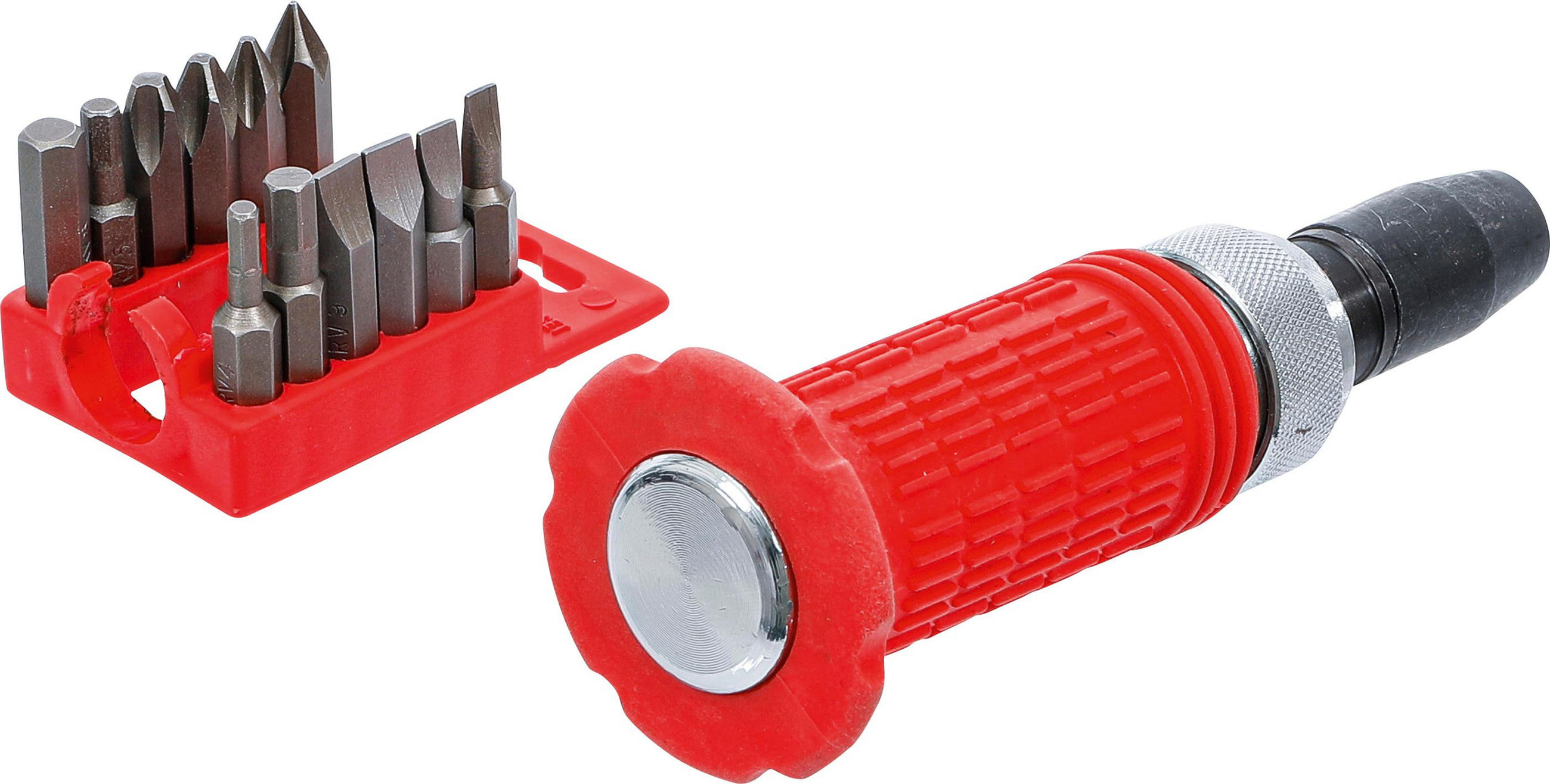 HAND-SCHLAGSCHRAUBER-SATZ INKL. BITS | ABTRIEB INNENSECHSKANT 12,5 MM - Multicolor, Kunststoff/Metall (1/1cm) - BGS technic