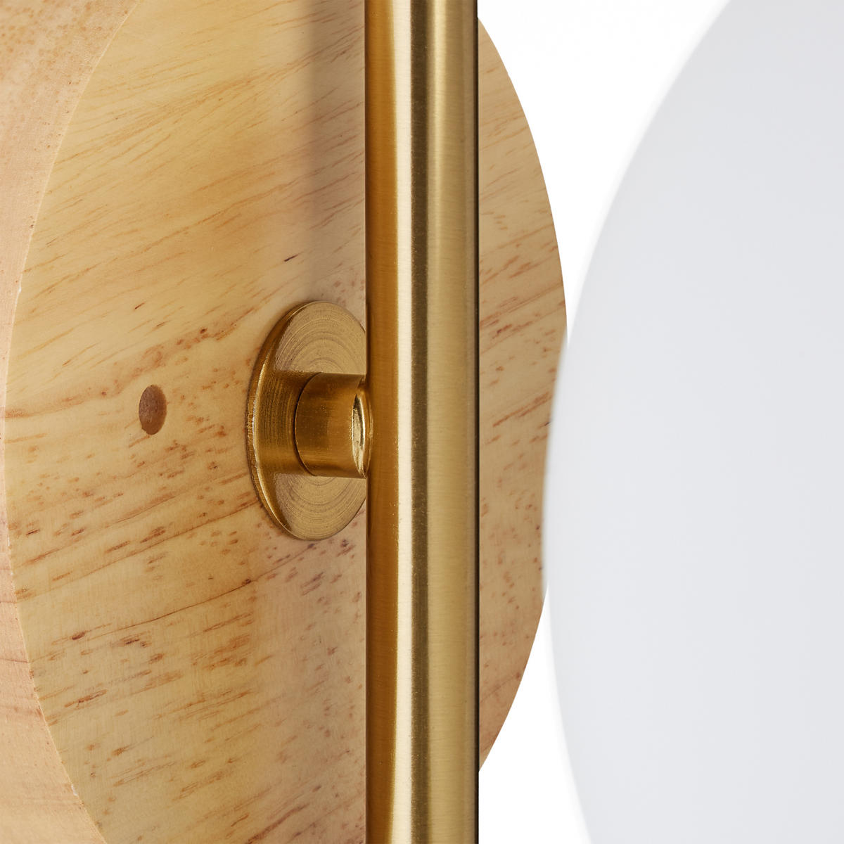 WANDLEUCHTE - Multicolor, Glas/Holz (19.5/22/28cm) - Relaxdays