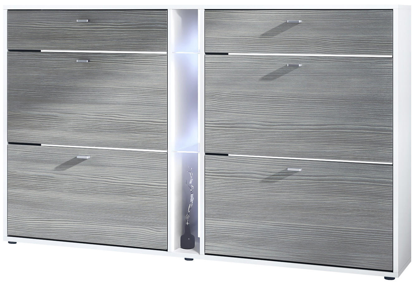 SCHUHSCHRANK Today Fronten in Avola-Anthrazit - Anthrazit, Holzwerkstoff (155.5/95/28cm) - Vladon