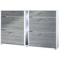 SCHUHSCHRANK Today Fronten in Avola-Anthrazit - Anthrazit, Holzwerkstoff (155.5/95/28cm) - Vladon