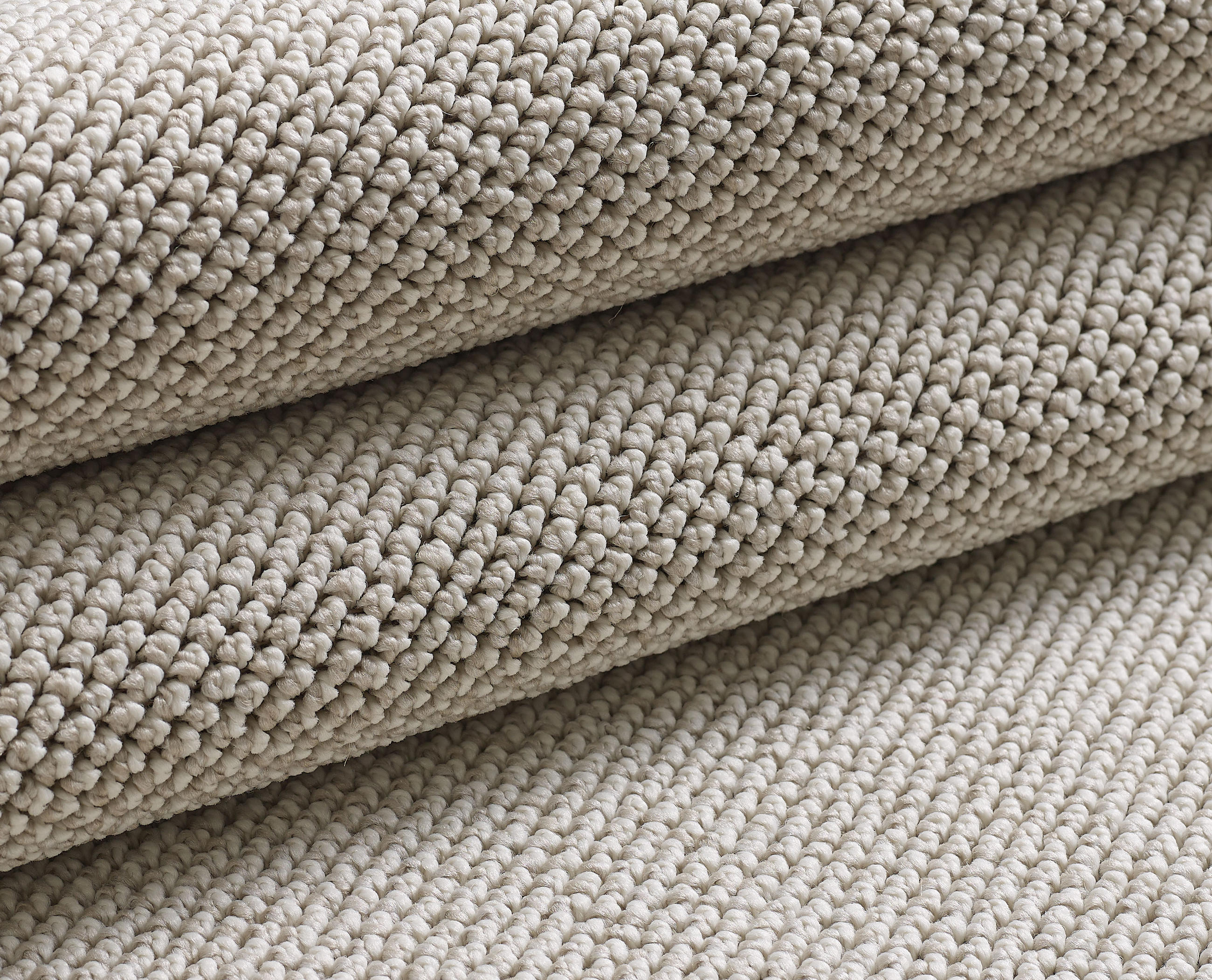 TEPPICH Kurzflor Flachgewebe Uni-Design Polypropylen Wohnzimmer Creme Rund 200x200 - Creme, Textil (200/200cm) - KADIMA DESIGN