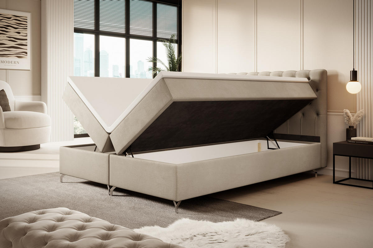 BOXBETT Piko Beige 200 x 200 cm - Beige, Kunststoff/Textil (200/200cm) - Luxkor24