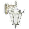 WAND- & DECKENLEUCHTE Weiß - Goldfarben/Weiß, Metall (26/48/26cm) - click-licht