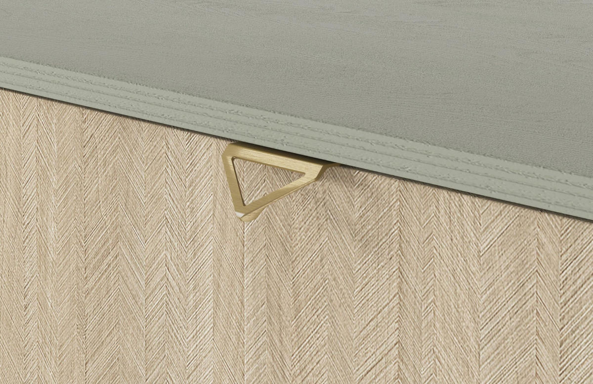 STANDREGAL - Abeto Grün Regal R80 - Eichefarben/Grün, Holz (80/160/38cm) - Möblo