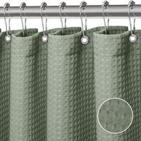 DUSCHVORHANG 150 cm x 180 cm Grün - Grün, Textil (180/150cm) - Vallsero