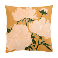 KISSENBEZUG Moderne Pfingstrosen II 50/50 cm - Orange, Textil (50/50cm) - Bilderwelten