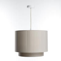 HÄNGELEUCHTE Grau 50/106 cm - Beige/Grau, Kunststoff (36/0.6/106cm) - ONZENO