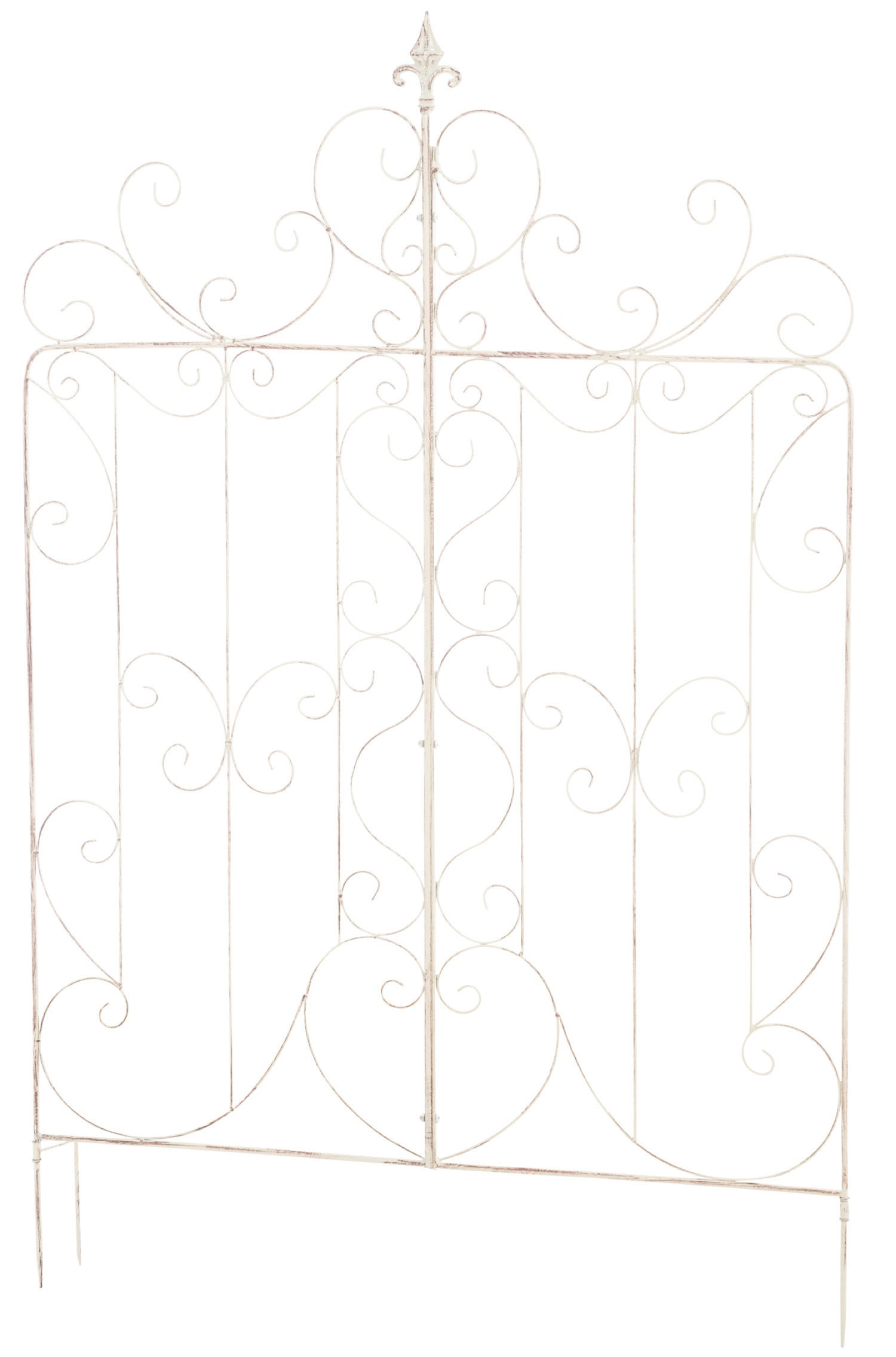 RANKGITTER Mandarin antik-creme - Naturfarben, Metall (99/133/7cm) - TPFGarden