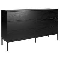 KOMMODE Schwarz Industrial Auf Metallbeinen - Schwarz, Holzwerkstoff (150/84/41cm) - Sepro Meble
