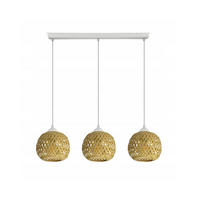 PENDELLEUCHTE BOHO - Beige/Weiß, Glas/Metall (15/70/100cm) - kiki design