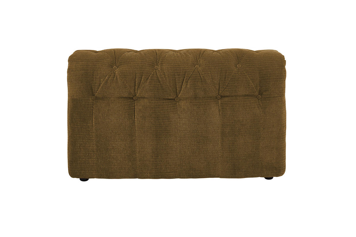 SOFA SITZELEMENT SEPHI Braun Cord - Dunkelbraun/Schwarz, Kunststoff/Textil (107/62/27cm) - KAWOLA