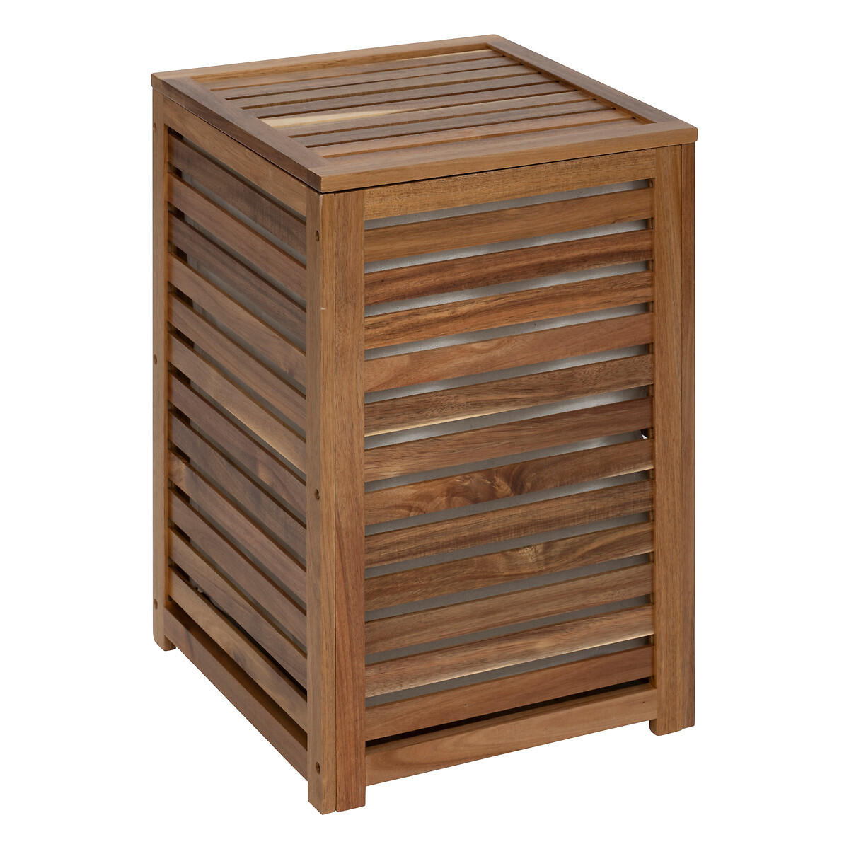 HOLZKORB für Wäsche Acacia 65 l 40,3/40,3/60 cm - Braun, Holz (40.3/40.3/60cm) - 5five Simply Smart