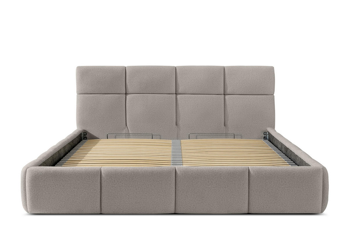 POLSTERBETT ALTOS, hellgrau - Hellgrau, Holz/Holzwerkstoff (180/200cm) - KONSIMO®