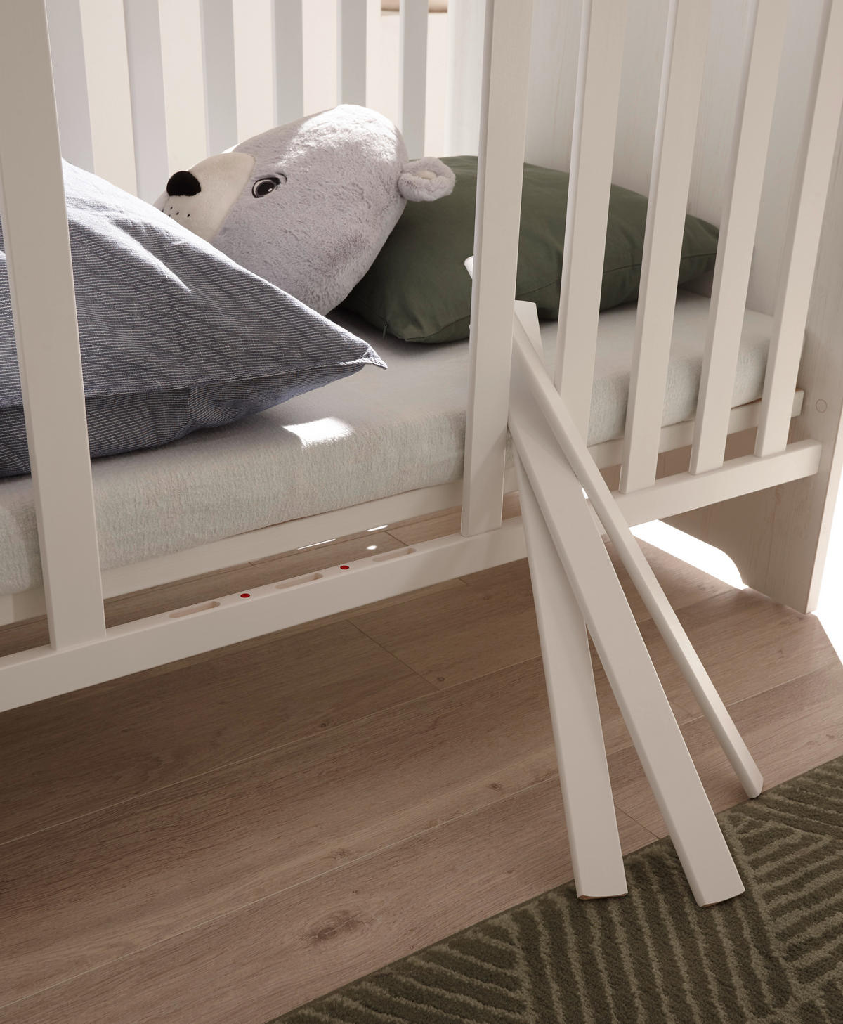 BABYZIMMER Jasmin in Anderson Pine mit Absetzungen in Artisan Eiche 7 teiliges Kinderzimmer Komplett Set - Beige/Braun, Holzwerkstoff (80/200/120cm)