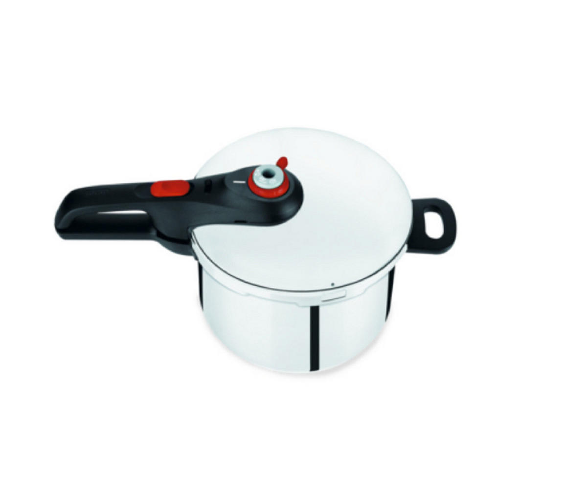 TOPFSET Ingenio Emotion 6-tlg. Edelstahl Induktion mit 6L Schnellkochtopf Antihaftbeschichtet Pfannen und Kochtöpfe Komplettset Küche - Silberfarben, Metall (6L) - Tefal