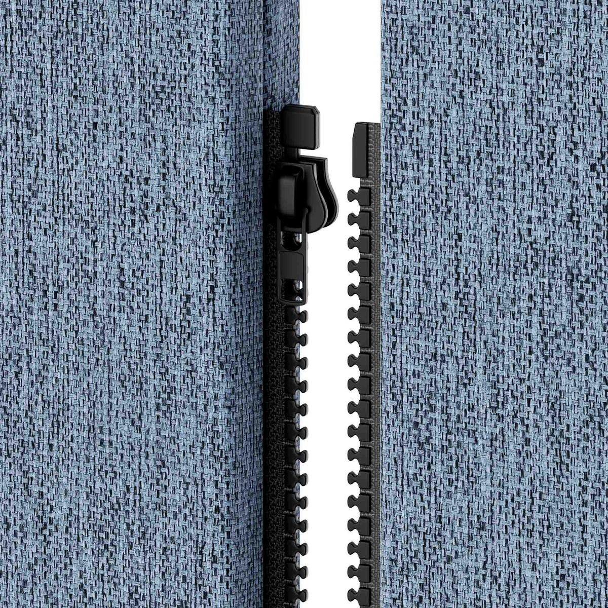 AKUSTIKSCHUTZWAND SADIE - Blau, Metall (280/145/2cm) - Jan Nowak