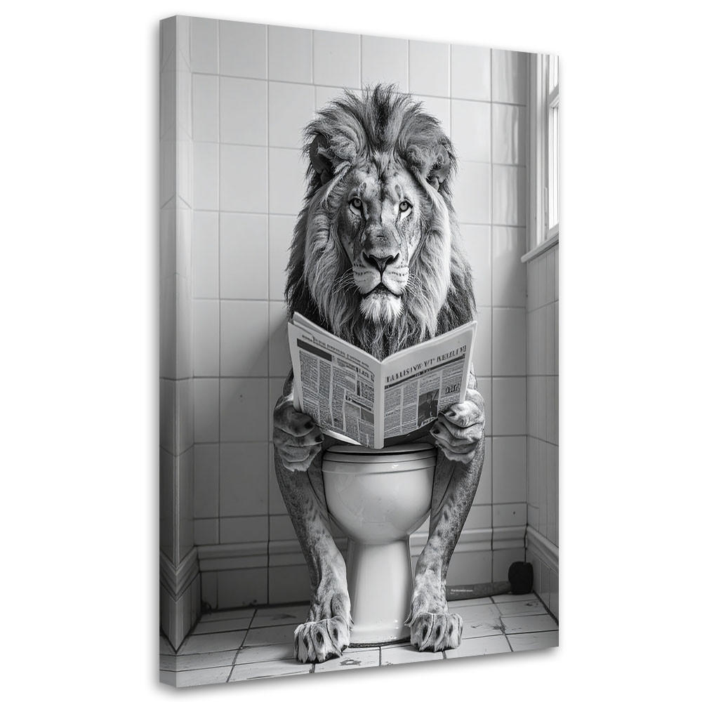 LEINWANDBILD Tiere 40x60cm - Schwarz, Textil (40/60cm) - Feeby