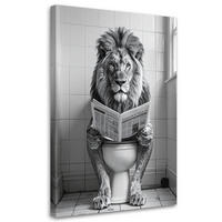 LEINWANDBILD Tiere 40x60cm - Schwarz, Textil (40/60cm) - Feeby