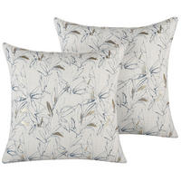 DEKOKISSEN 2er-Set Beige 45/45 cm Arbor - Beige, Textil (45/45cm) - Beliani