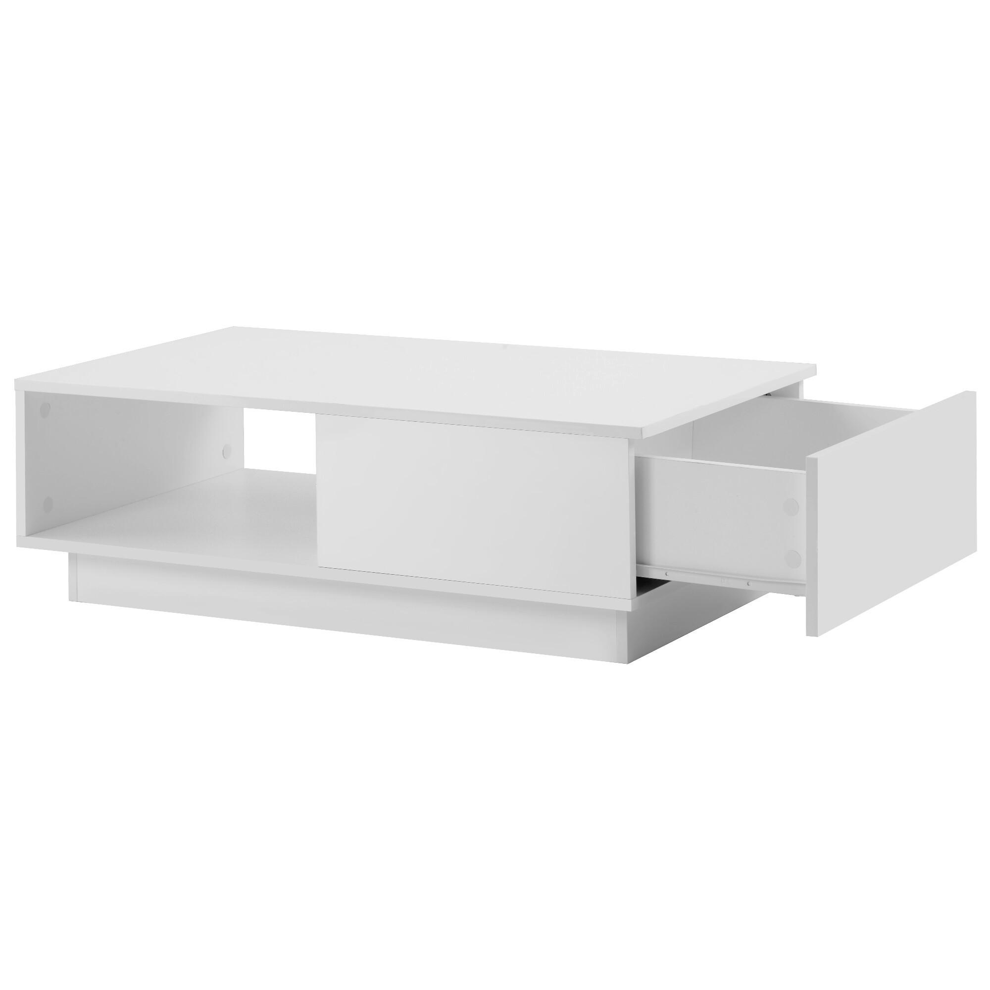 COUCHTISCH Weiß 95/55/32 cm - Weiß, Holzwerkstoff (95/55/32cm) - Urban Meuble