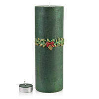 TEELICHTHALTER Wianek Grün 36/12/36 cm Naturmaterial - Grün, Naturmaterialien (36cm) - Mondex