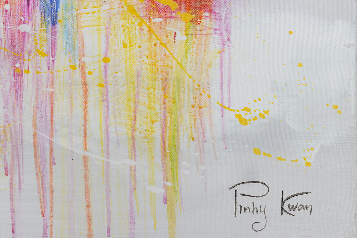 ACRYLBILD HANDGEMALT 120/60 cm - Multicolor/Grau, Holz/Textil (1.7/60cm) - KUNSTLOFT