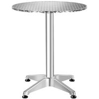 STEHTISCH Viktor,60 x 75/115 cm,grau - Grau, Metall (60/114/60cm) - tectake