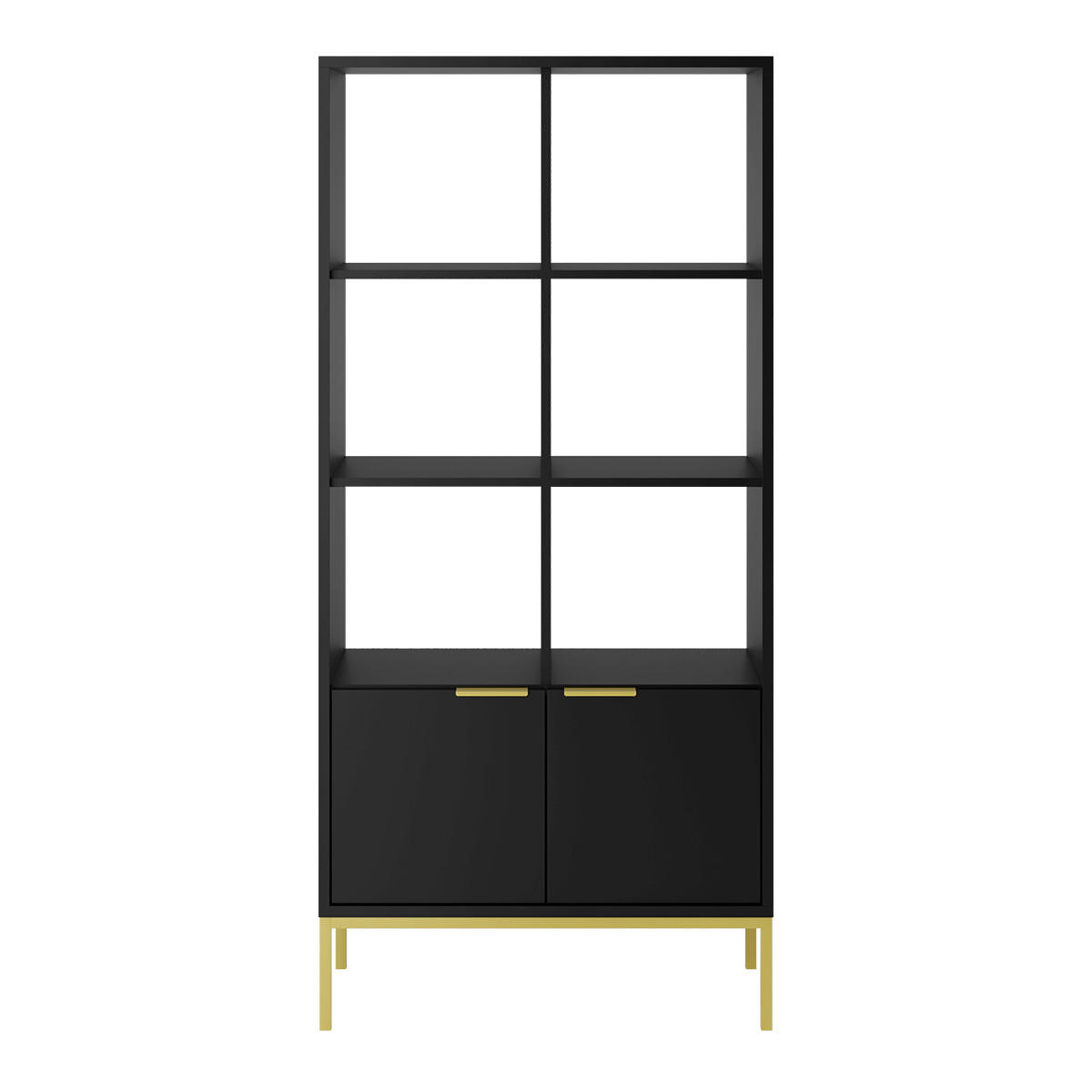 BÜCHERREGAL Seattle Schwarz - Schwarz, Holzwerkstoff (40/171.3/80cm) - Petits-meubles