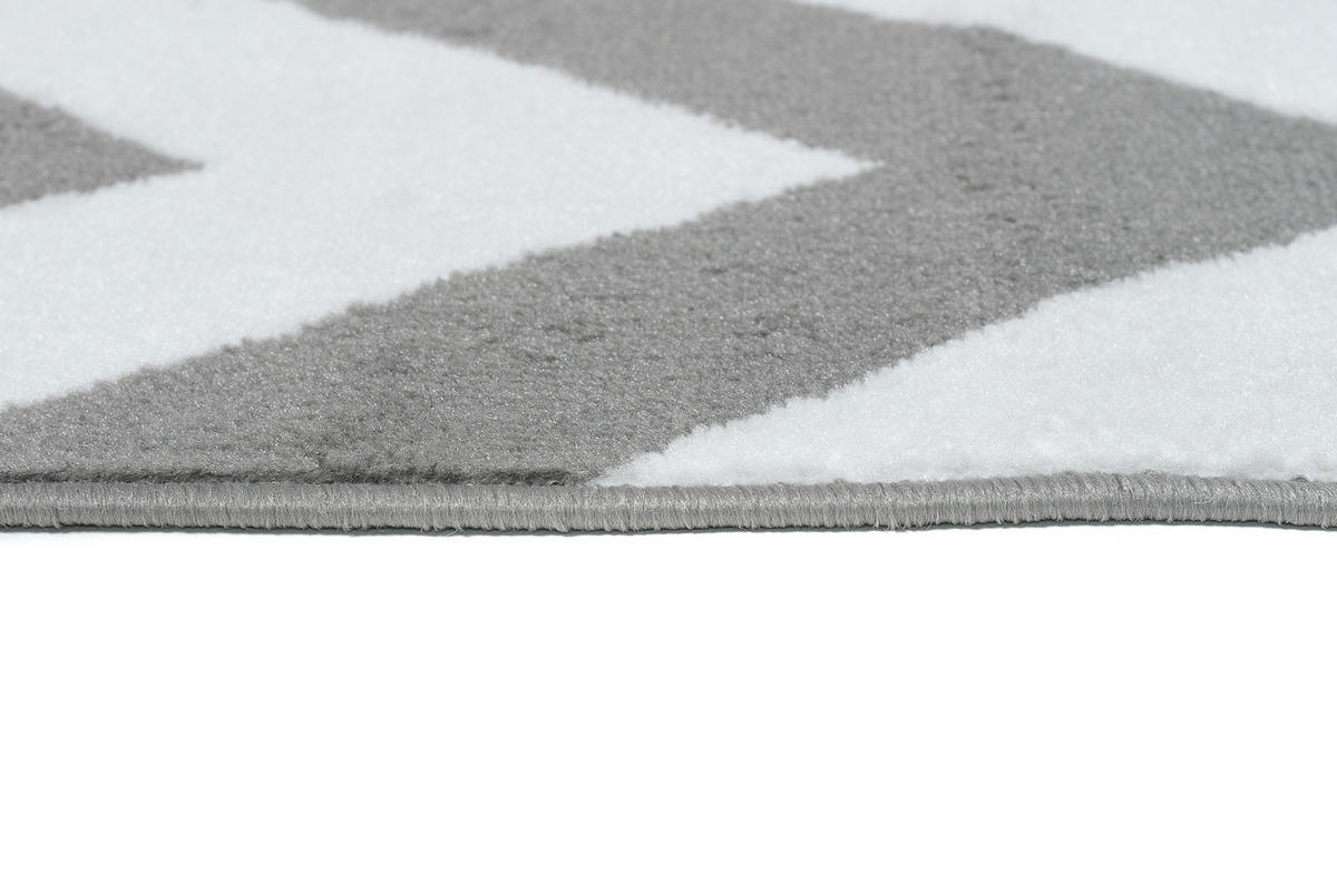 TEPPICH LUXURY Grau Geometrisch Streifen 300/400 cm - Grau, Textil (300/400cm) - Tapiso
