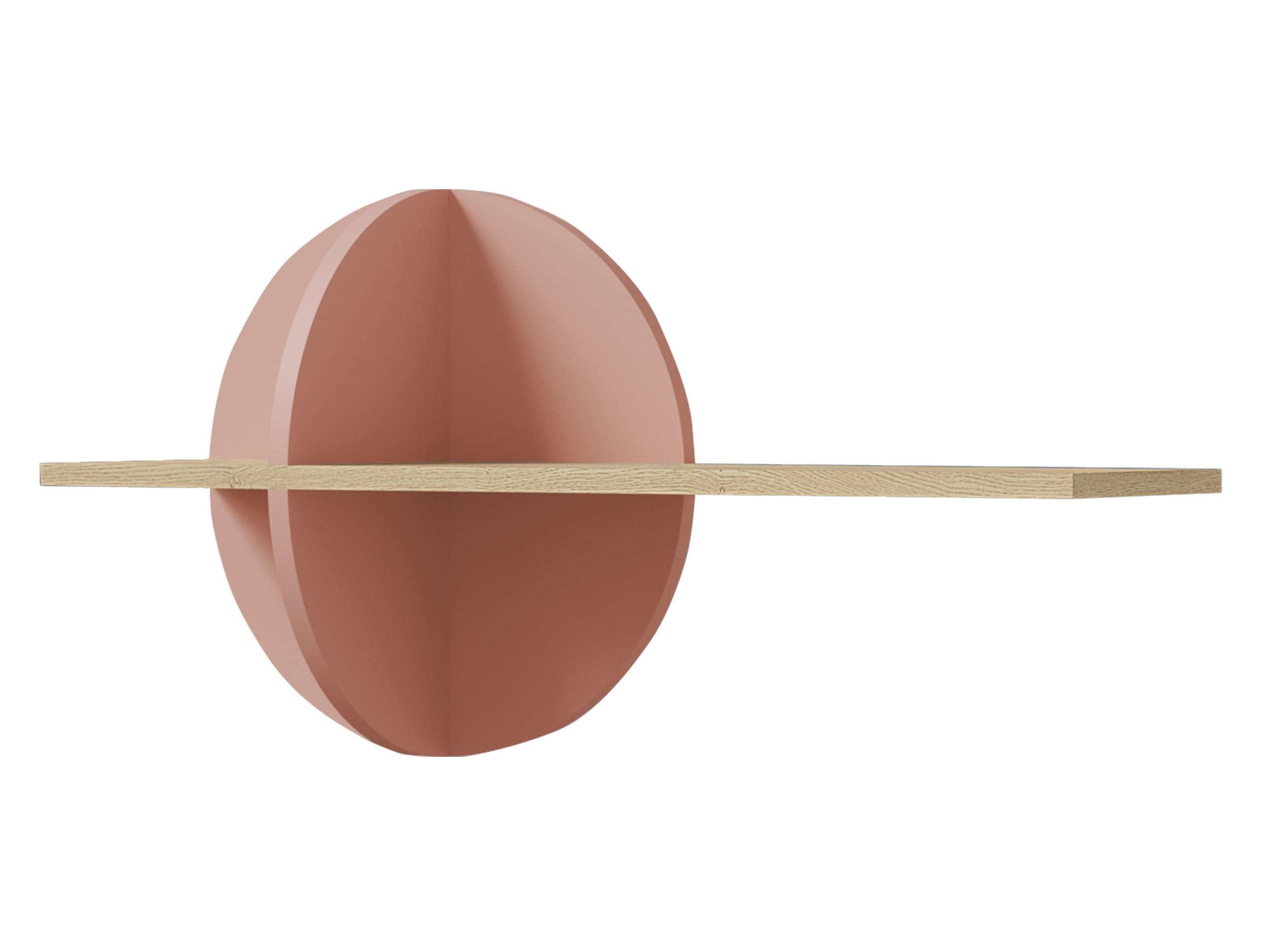 KINDER-WANDREGAL Lexi 16 - Eichefarben/Rosa, Holzwerkstoff (81/45/25cm) - MIRJAN24